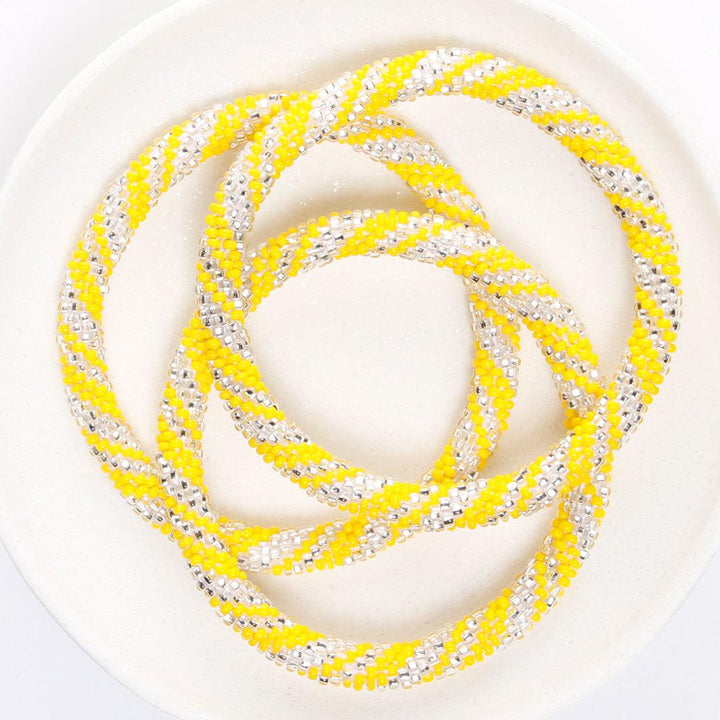 sparkling lemonade twist bead bracelet-top