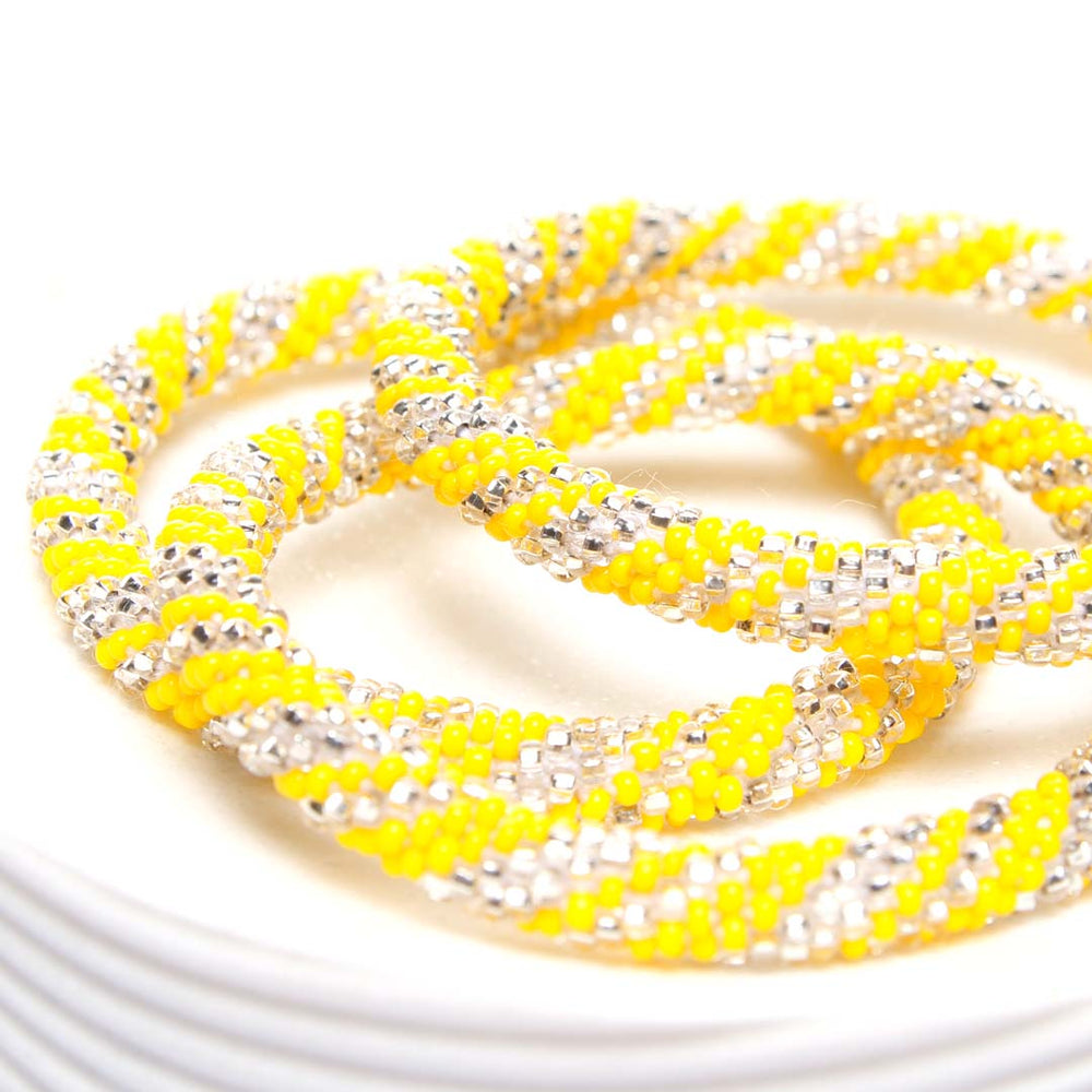 sparkling lemonade twist bead bracelet-side