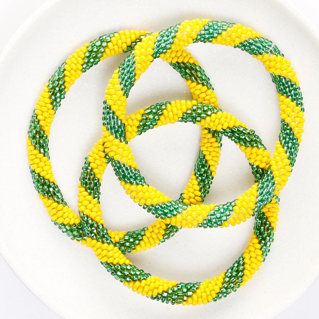 Sparkly Green & Yellow Twist - 7"