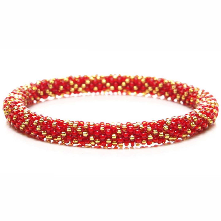 Handmade Tis the Season Beaded Bracelets for Women -Front